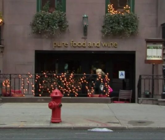 pure food and wine aujourdhui