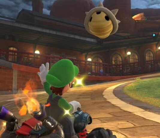 mario kart world eviter carapace bleue