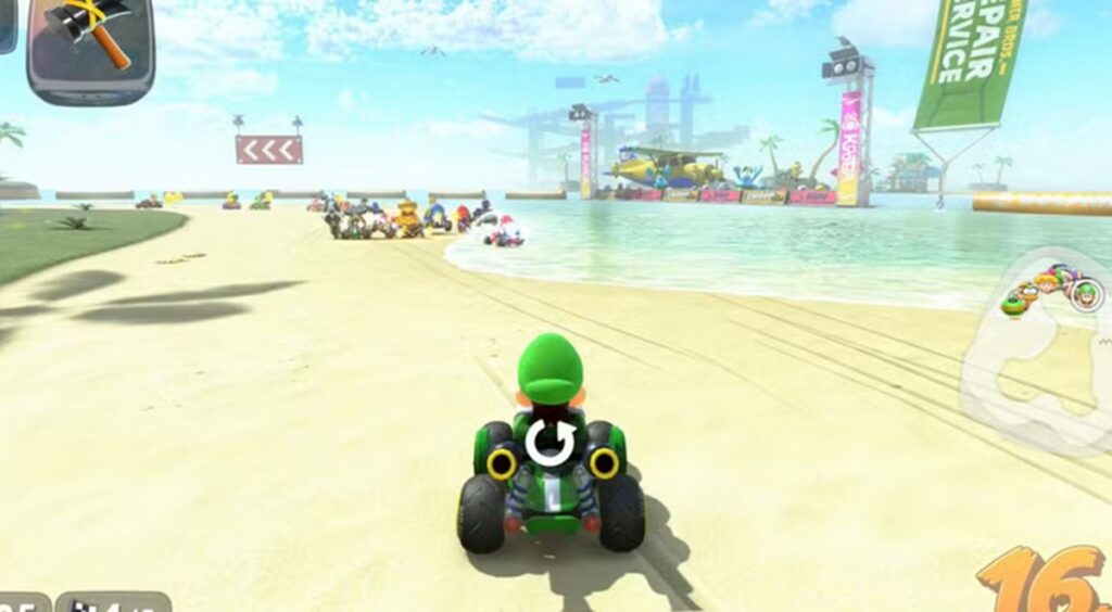 mario kart world revenir en arriere