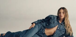 sydney sweeney action american eagle