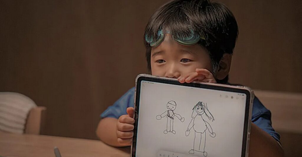 ja in submersion enfant robot