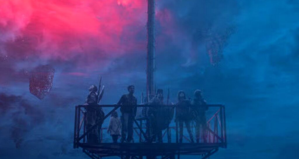 stranger things le monde a lenvers detruit