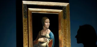 tableau la dame a lhermine aujourdhui