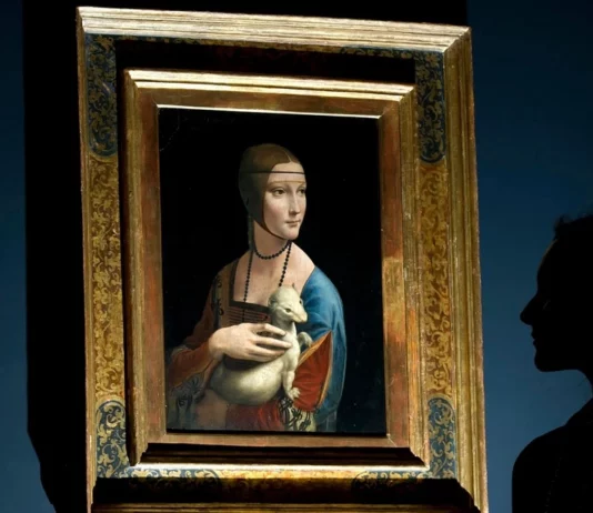 tableau la dame a lhermine aujourdhui