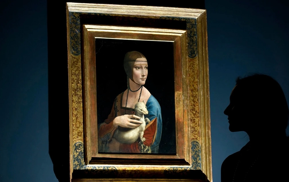 tableau la dame a lhermine aujourdhui