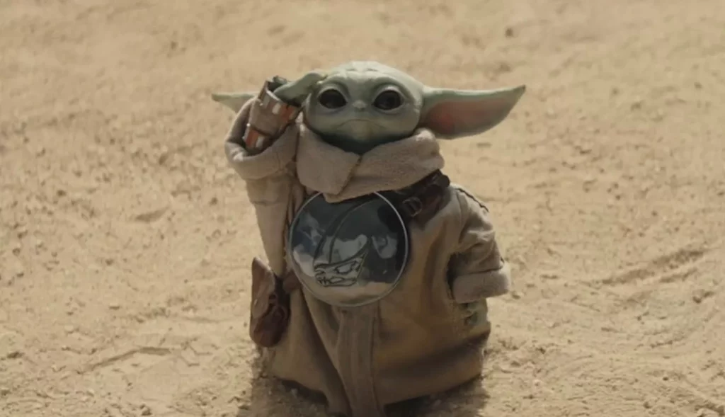 the mandalorian et grogu scene post generique