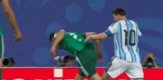 messi carton rouge coupe du monde algerie