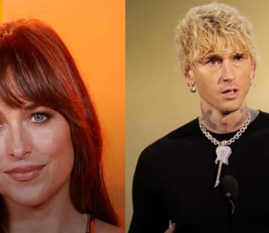 dakota johnson couple mgk
