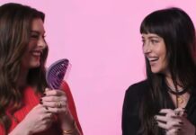 brosse a cheveux vibrante anne hathaway dakota johnson