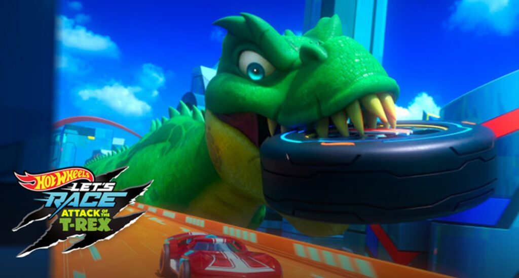 hot wheels lets race attack of the trex