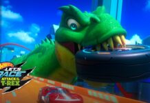 hot wheels lets race attack of the trex